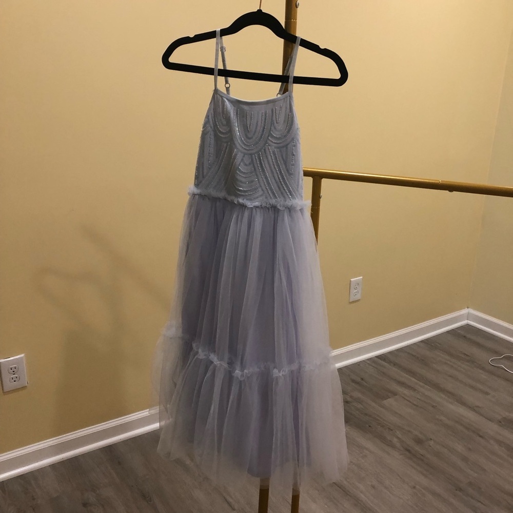 Girls Pretty Blue Dress